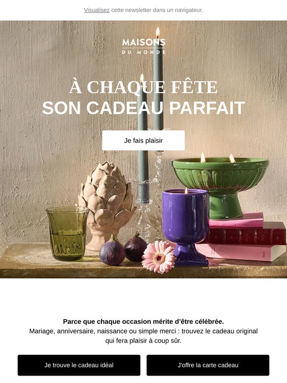 Parce que chaque occasion mérite d'être célébrée