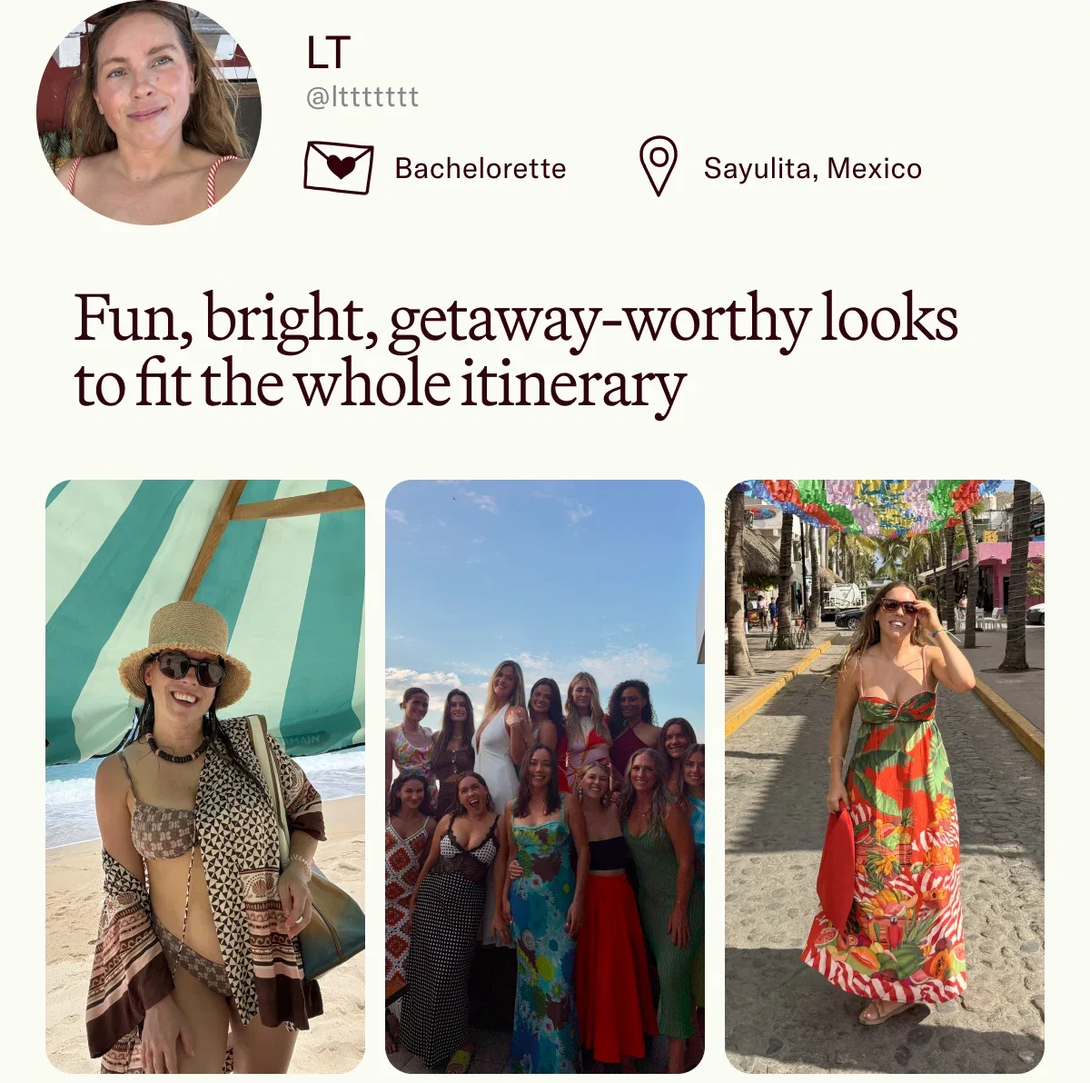 Fun, bright, getaway-worthy looks to fit the whole itinerary