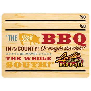 Lucille's Smokehouse Bar-B-Que Two Restaurant $50 eGift Cards ($100 Value)