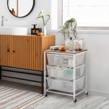 Edifice 3-tier Mesh Basket Cart