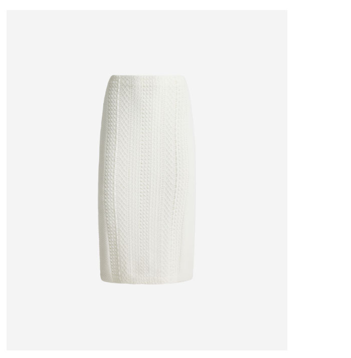 Margot Skirt In Cotton Crochet Knit