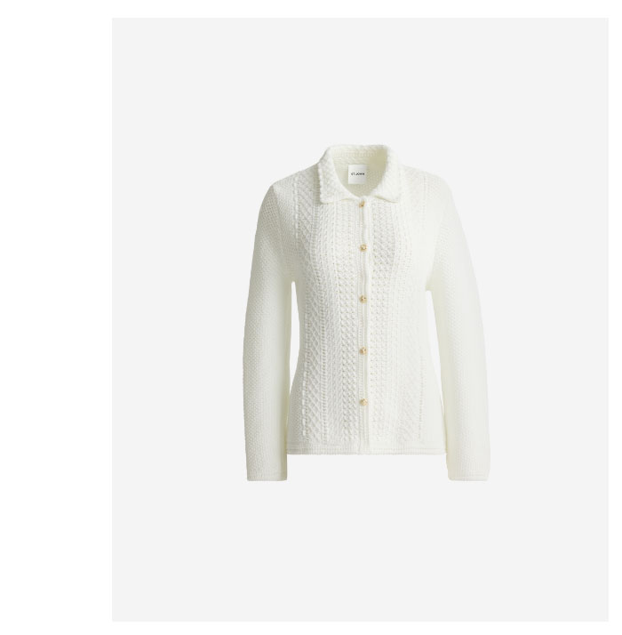 Beatrix Jacket In Cotton Crochet Knit