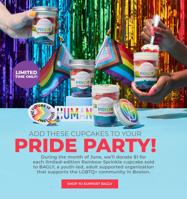 Celebrate pride month with festive cupcakes
