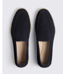 Navy Lewisham Relaxed Suede Loafers