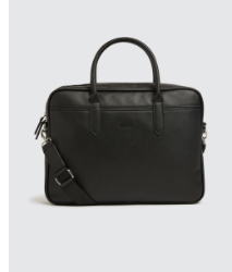 Moss Black Saffiano Attaché Bag