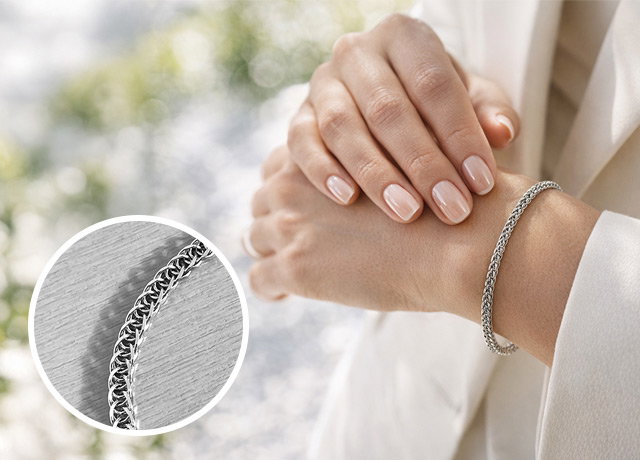 Tagesangebot 696055 PLATINITY Zopfarmband