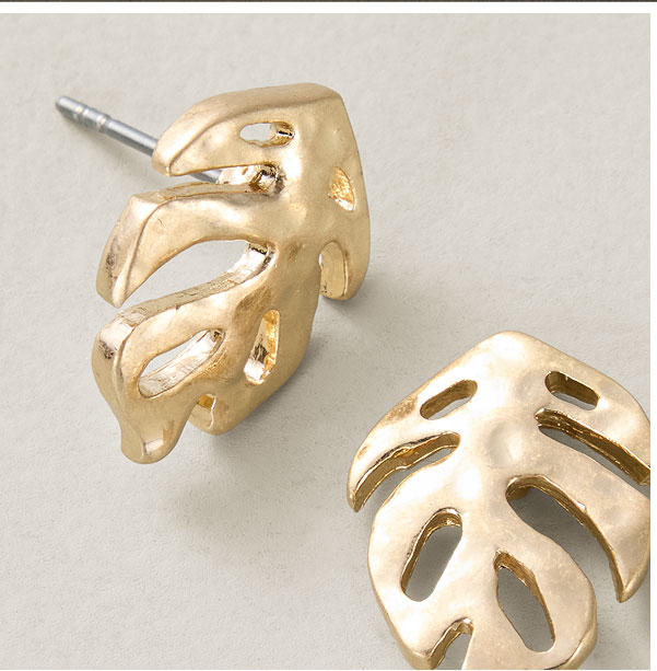 Coastal Fronds Whimsy Icon Earrings - Pack of 3