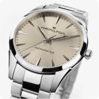 Hamilton Jazzmaster Quartz Metallic Off-White Dial 40mm H32461121