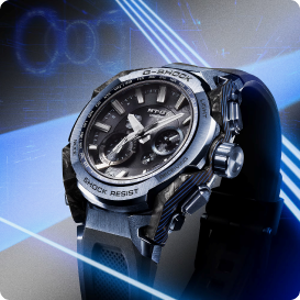 G-Shock Men's Analog-Digital Blue Dial Black Carbon Fiber 51mm Watch MTGB4000B-1A2