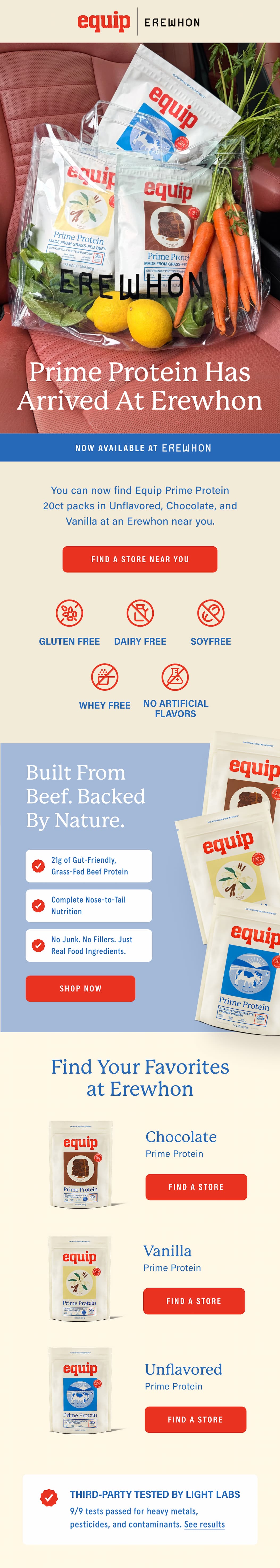 Prime Protein has arrived at Erewhon