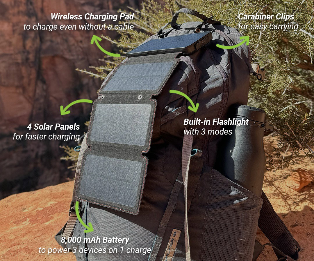 QuadraPro Solar Power Bank