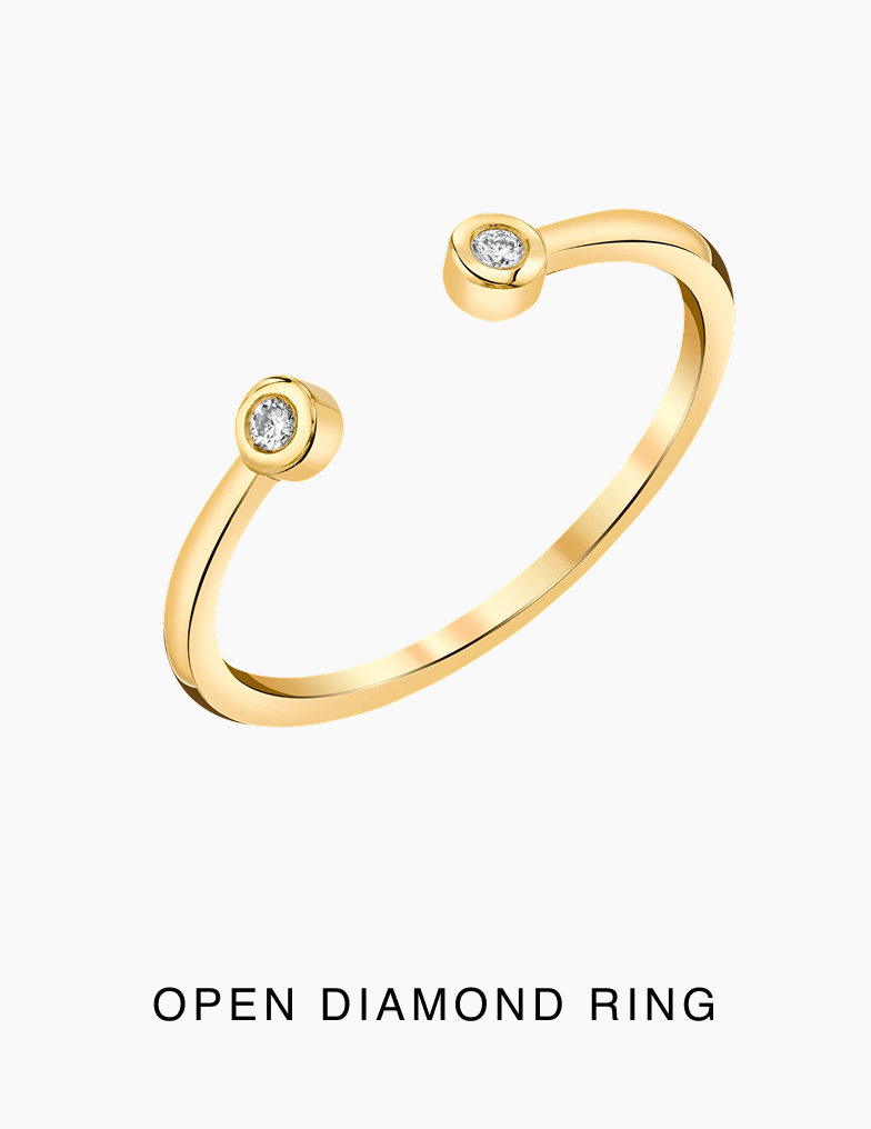 Open Diamond Ring