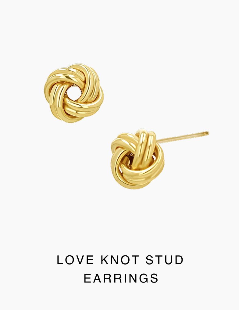 Love Knot Stud Earrings
