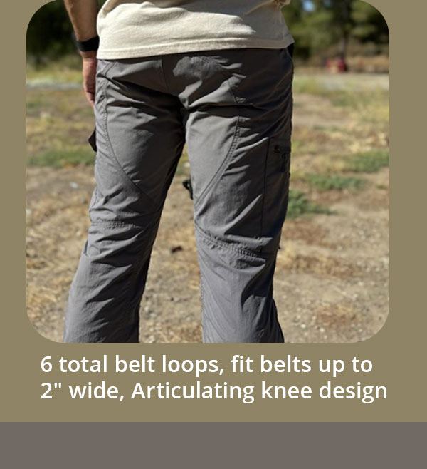 MENS NOMAD TRAIL 7 POCKET LIGHTWEIGHT STRETCH HIKING CARGO PANT