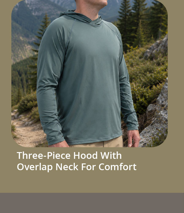 LAPG MENS TERRAIN SUN HOODED LONG SLEEVE SHIRT