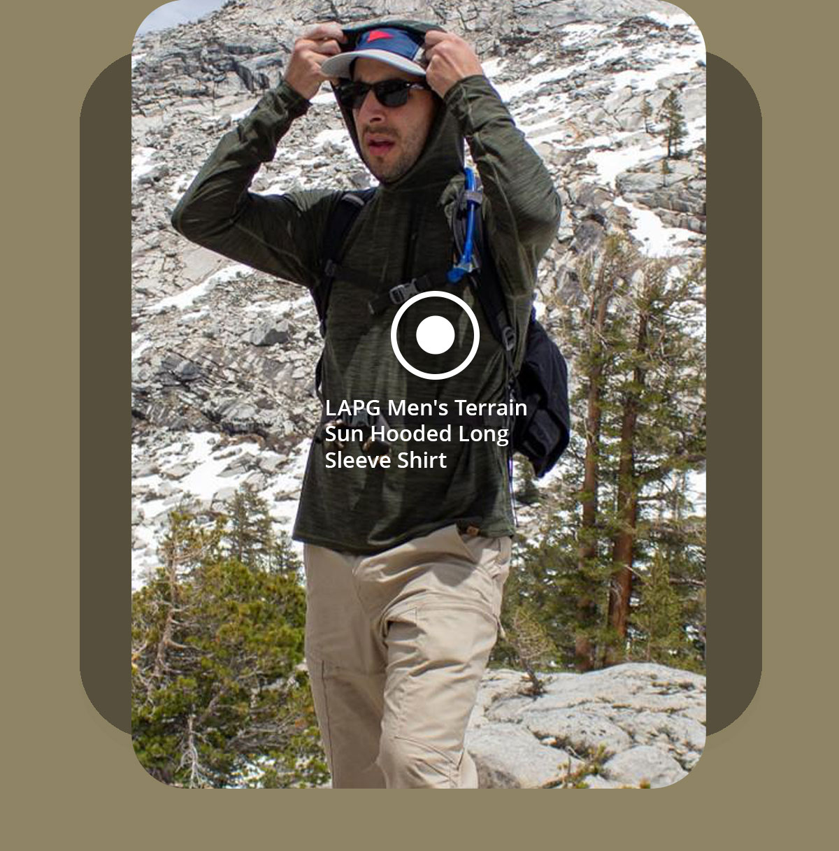 LAPG MENS TERRAIN SUN HOODED LONG SLEEVE SHIRT