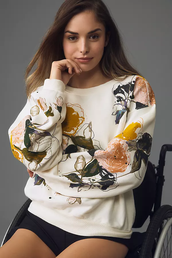 Niki Bubble Sweatshirt by Pilcro: Leigh Viner Edition