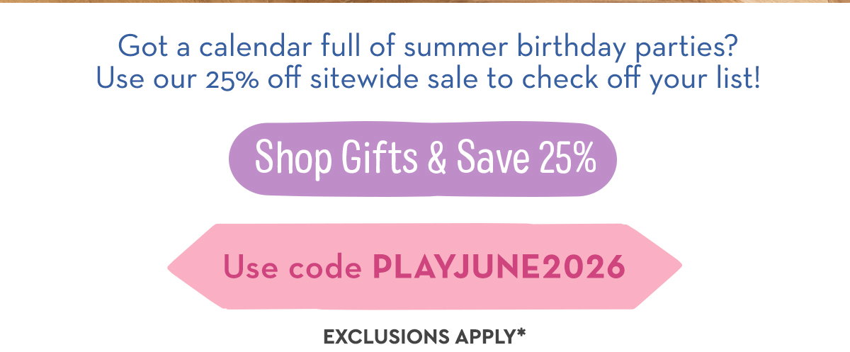Shop Gifts & Save 25%