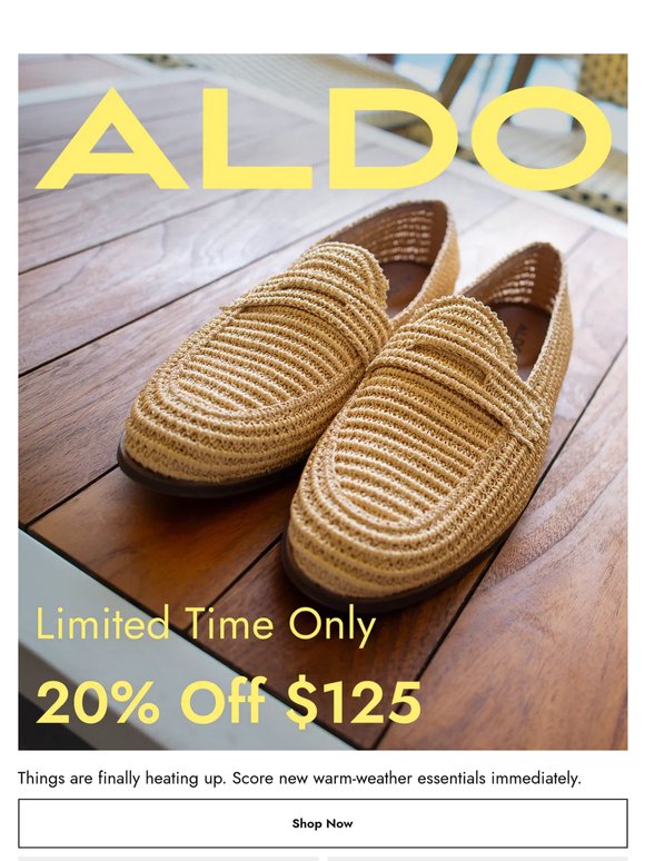 STARTS NOW: 20% off $125