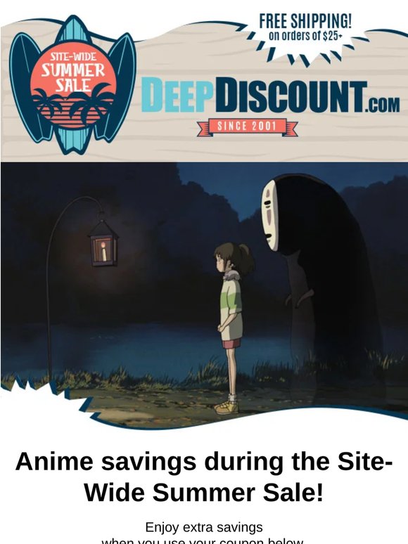 Anime Deals Are Heating Up 🔥 Site-Wide Summer Sale