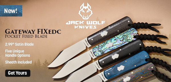  Jack Wolf Knives Gateway FIXedc Traditional Pocket Fixed Blades
