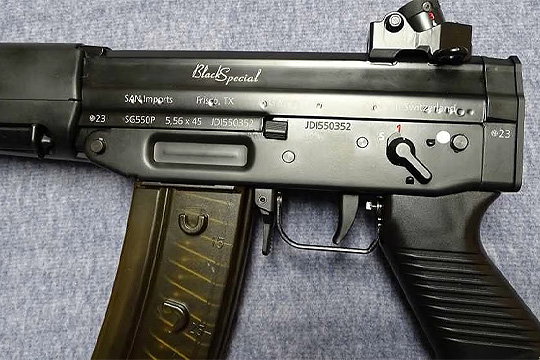 Swiss Import SiG SG550/PE90 Pistol 5.56mm 21"+Diopters Black Special STGW90