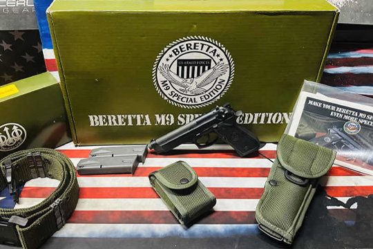 Beretta M9 Military Special Edition 20th Anniversary 9mm Box Gear & Papers