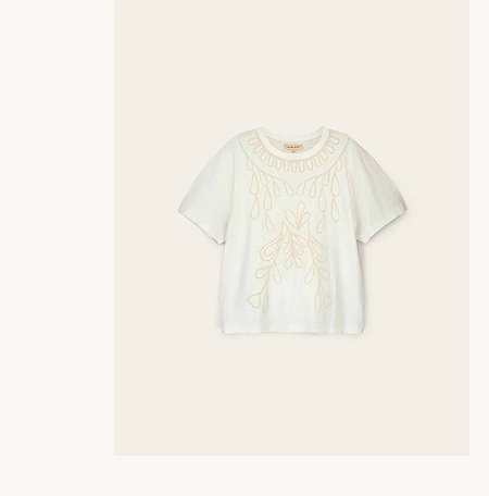 Florence floral embroidered t-shirt
