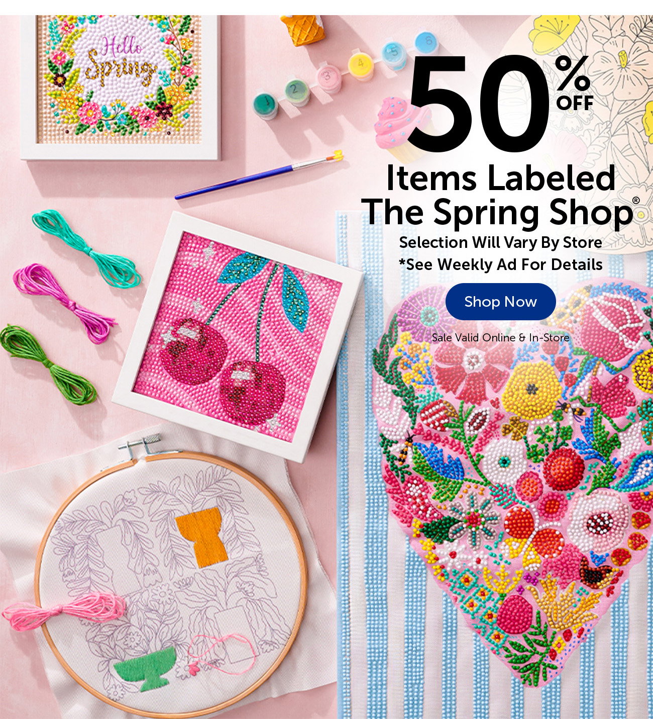 50% Off Items Labeled The Spring Shop® - Selection Will Vary By Store