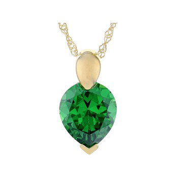 Green Cubic Zirconia 18k Yellow Gold Over Sterling Silver Pendant With Chain 7.65ctw