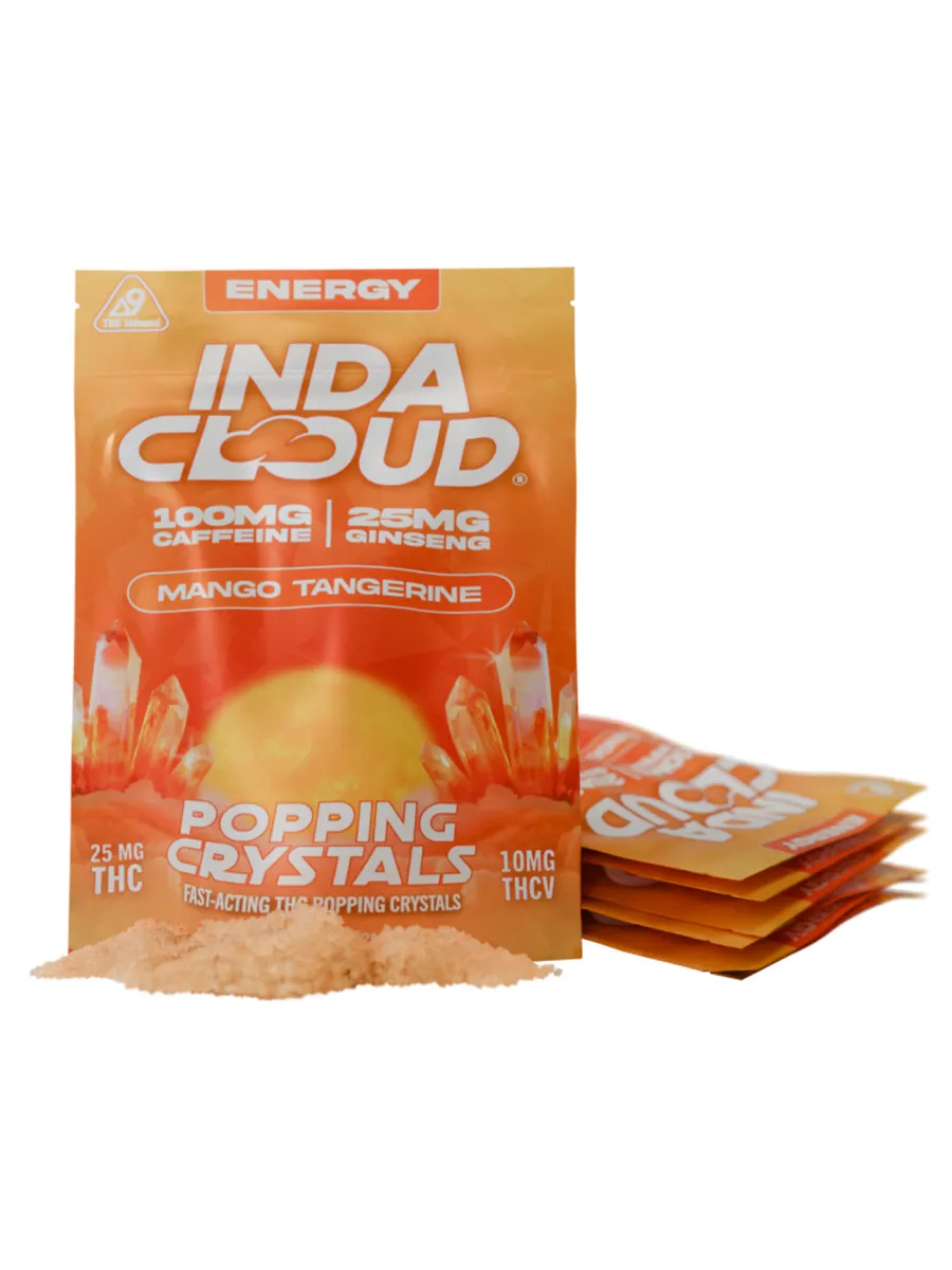 Image of Mango Tangerine Day Time IndaCloud Delta 9 THC Popping Crystals 25MG