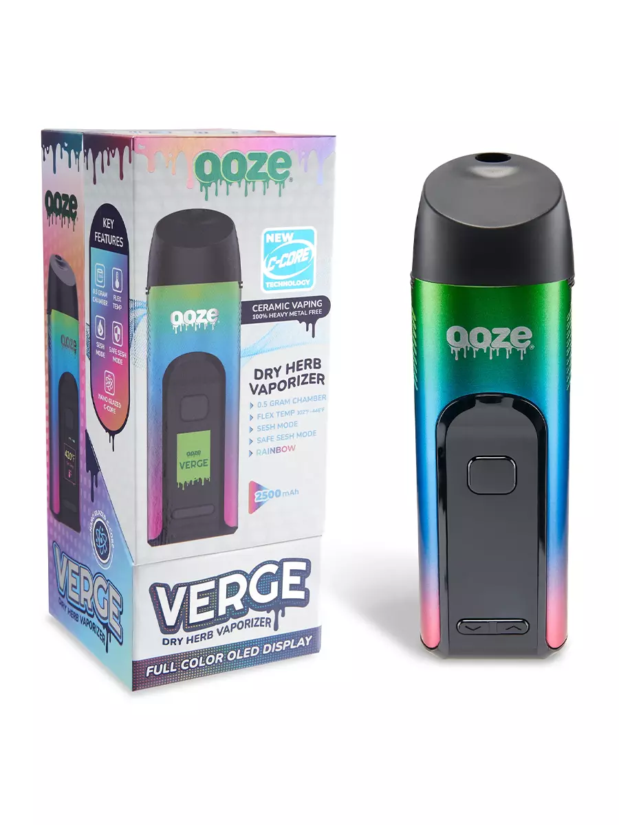 Image of Ooze Verge Ceramic Dry Herb Vaporizer - Rainbow