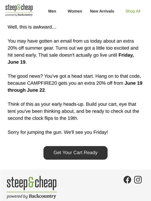 Oops, we hit send early
