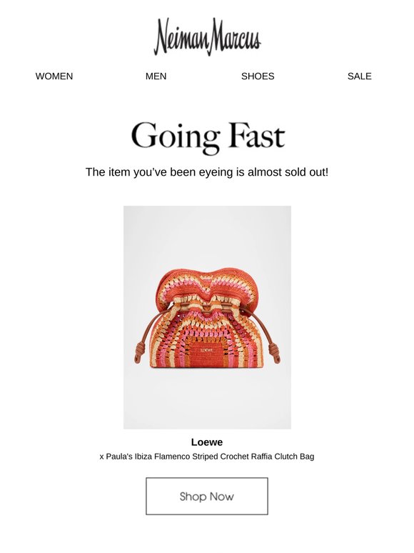Almost sold out! Get your Loewe item now