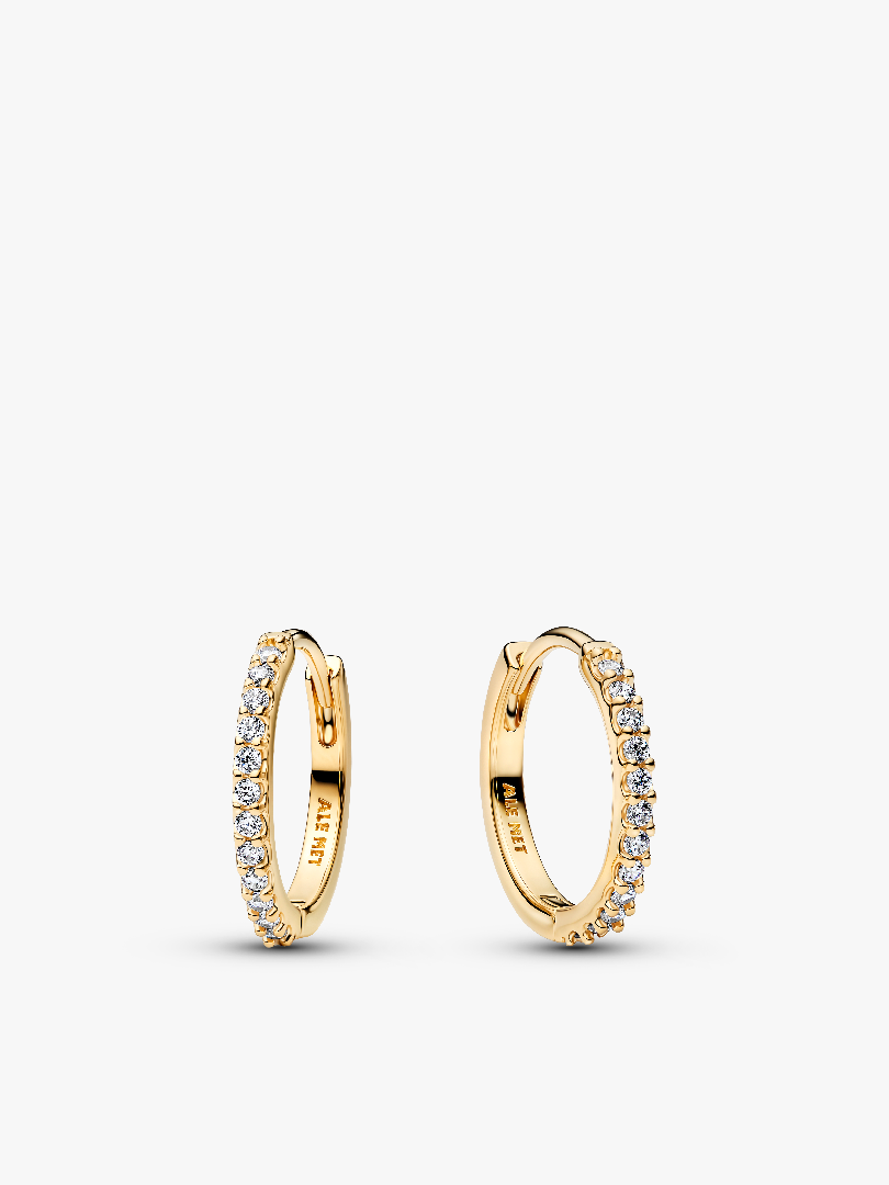 Sparkling Mini Hoop Earrings