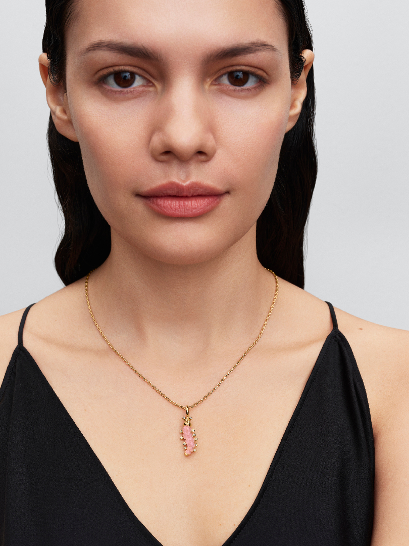 FINAL SALE - Pink Caterpillar Charm