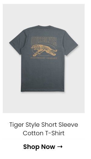 Tiger Style Short Sleeve Cotton T-Shirt