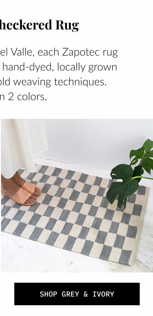 ZAPOTEC CHECKERED RUG