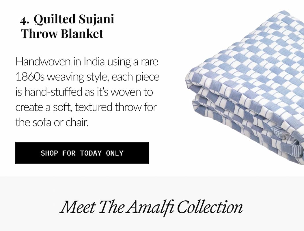 QUILTED SUJANI THROW BLANKET