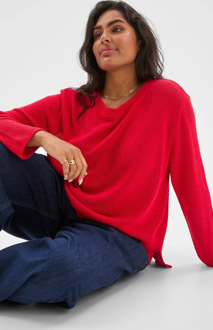 Plus Size Australian Cotton blend textured jumper