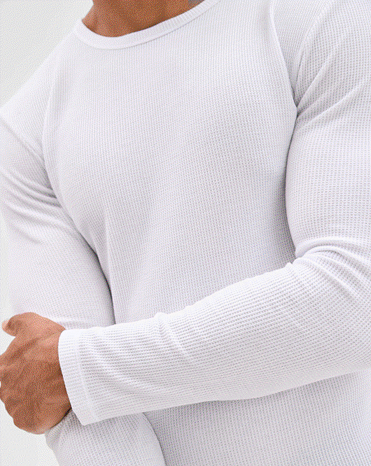 Maxx Australian Cotton blend waffle thermal top