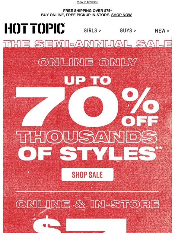 The Semi-Annual Sale is still serving deals 🔥