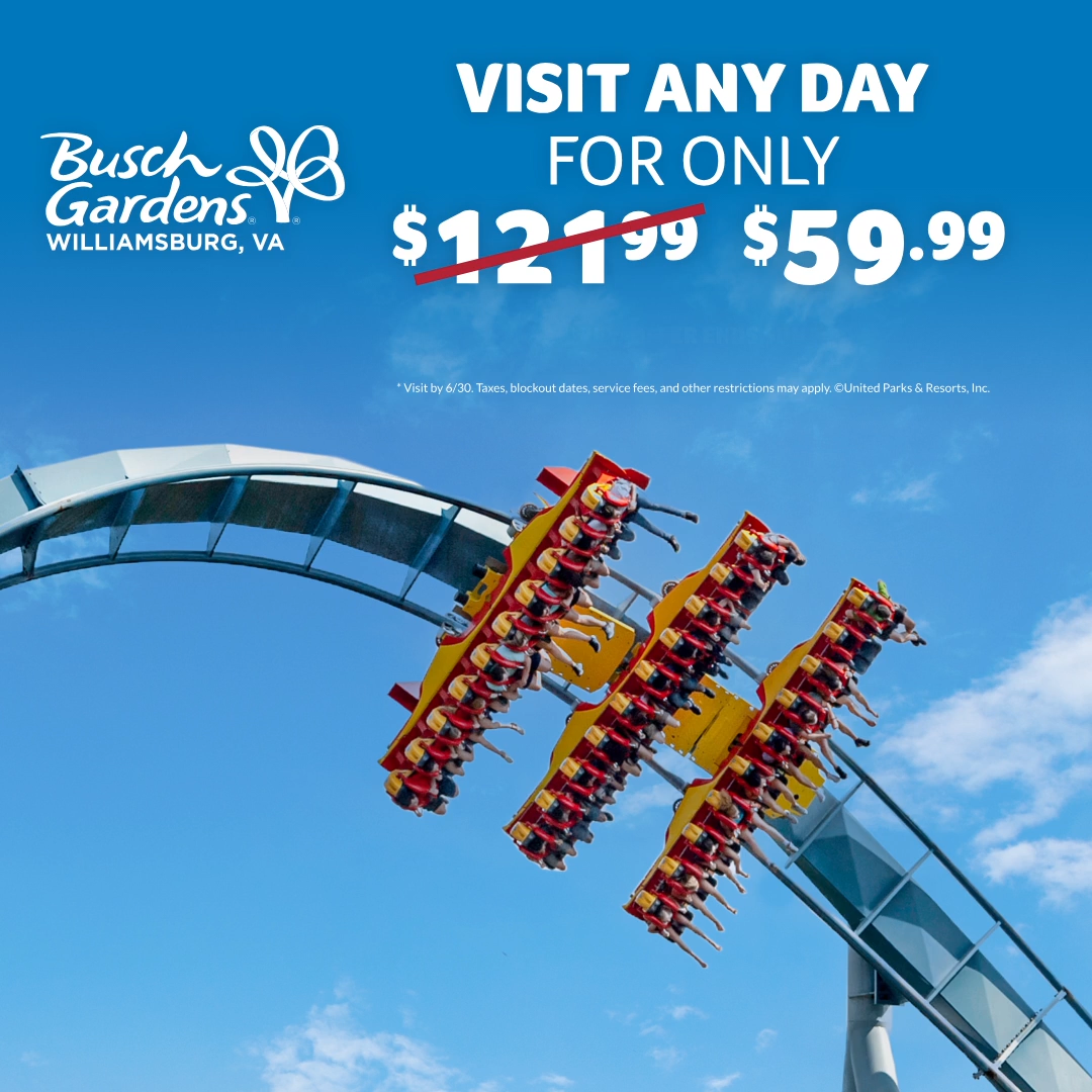 Busch Gardens Williamsburg Sale