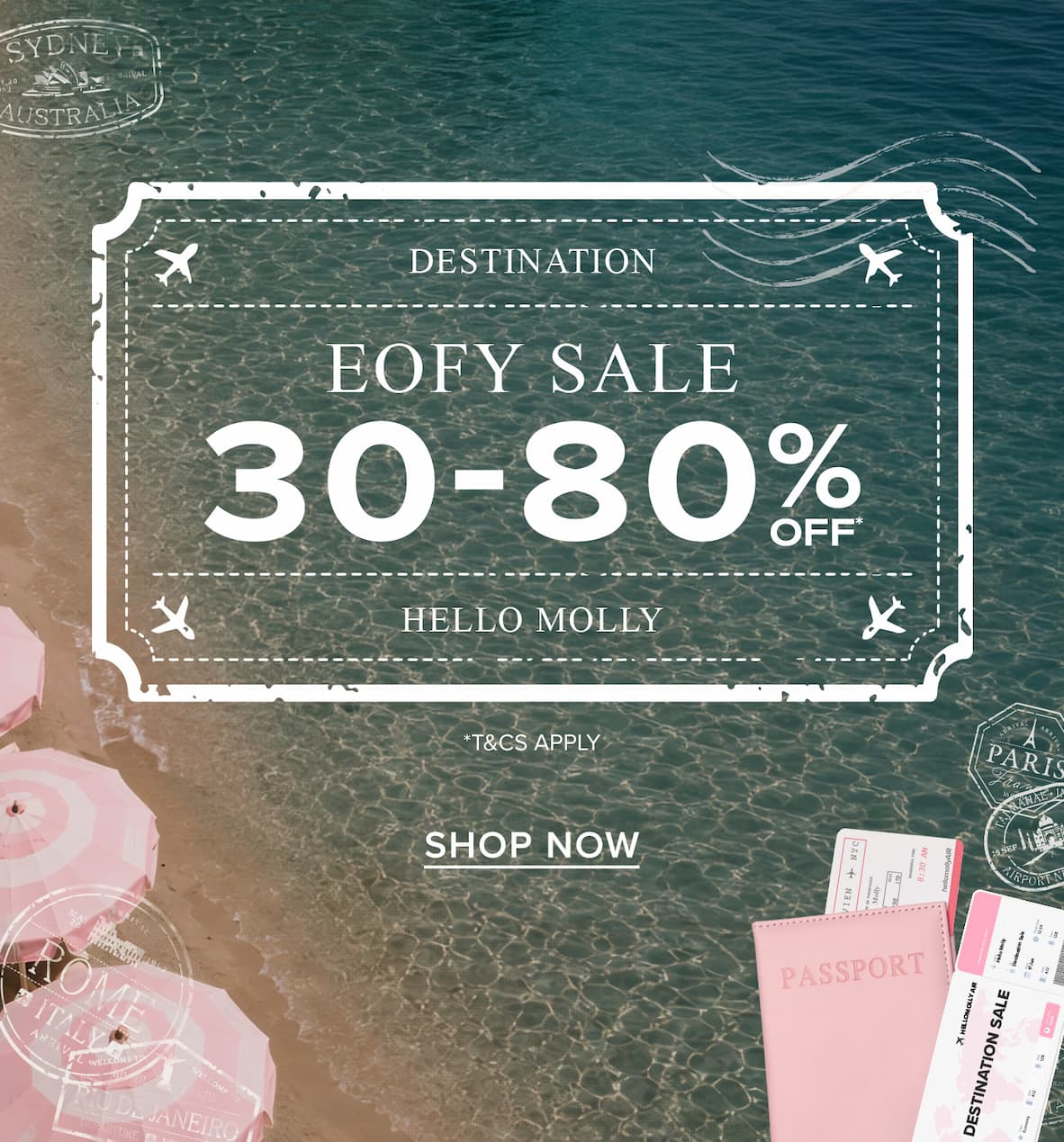 30-80% OFF* SELECTED STYLES