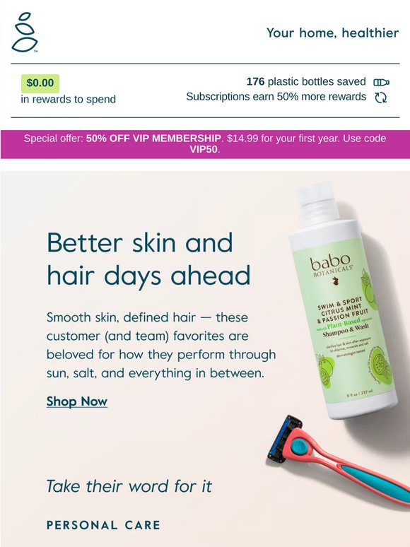 Hair & skin heroes for the heat