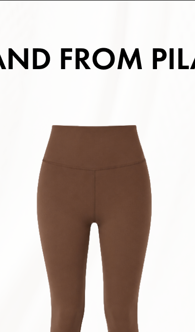 Contrast Scallop Edge Legging in Carafe