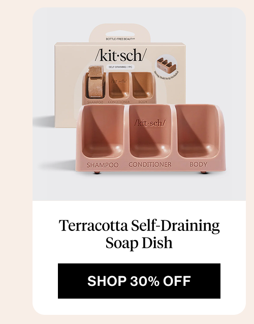 Terracotta Self-Draining Soap Dish