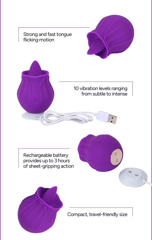 Shop Full Bloom Rechargeable Tongue Vibrator