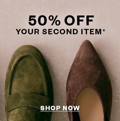 50% Off Your Second Item 