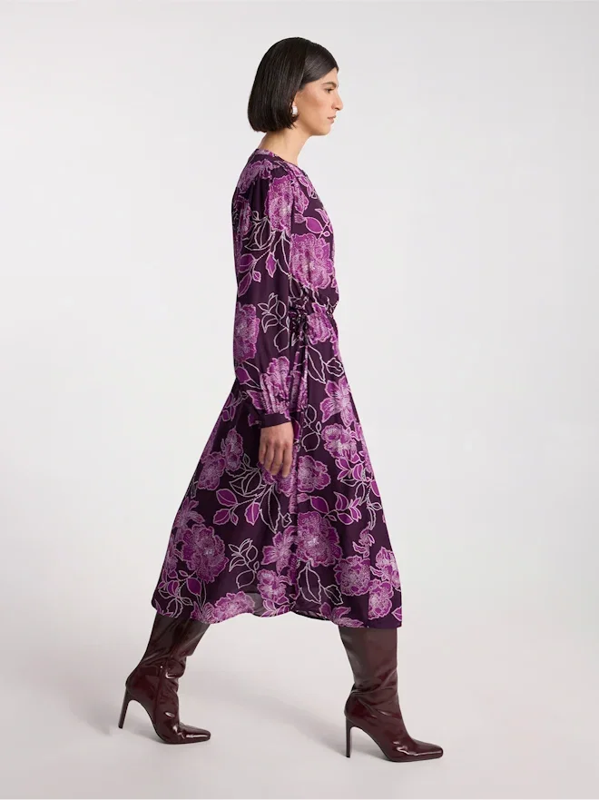 Garnet Viscose Dress